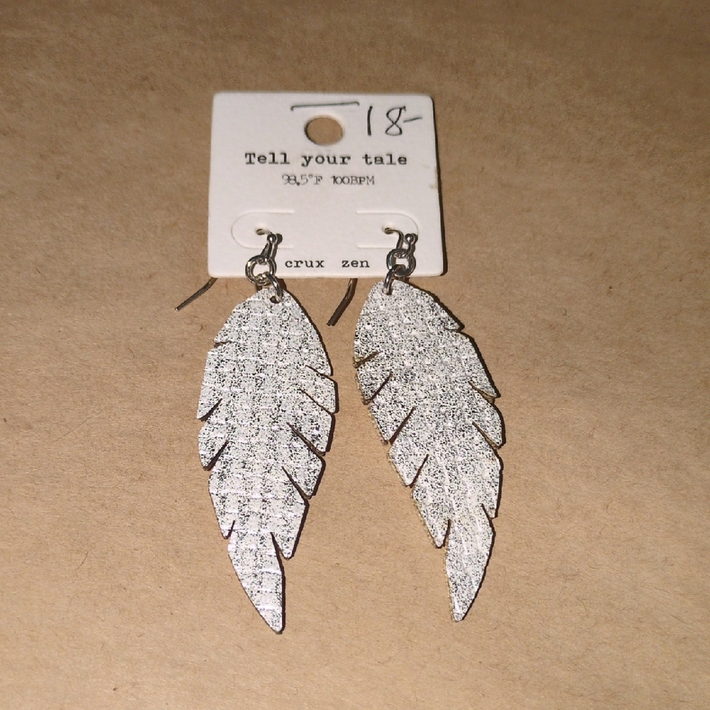 Silver Leaf Earrings